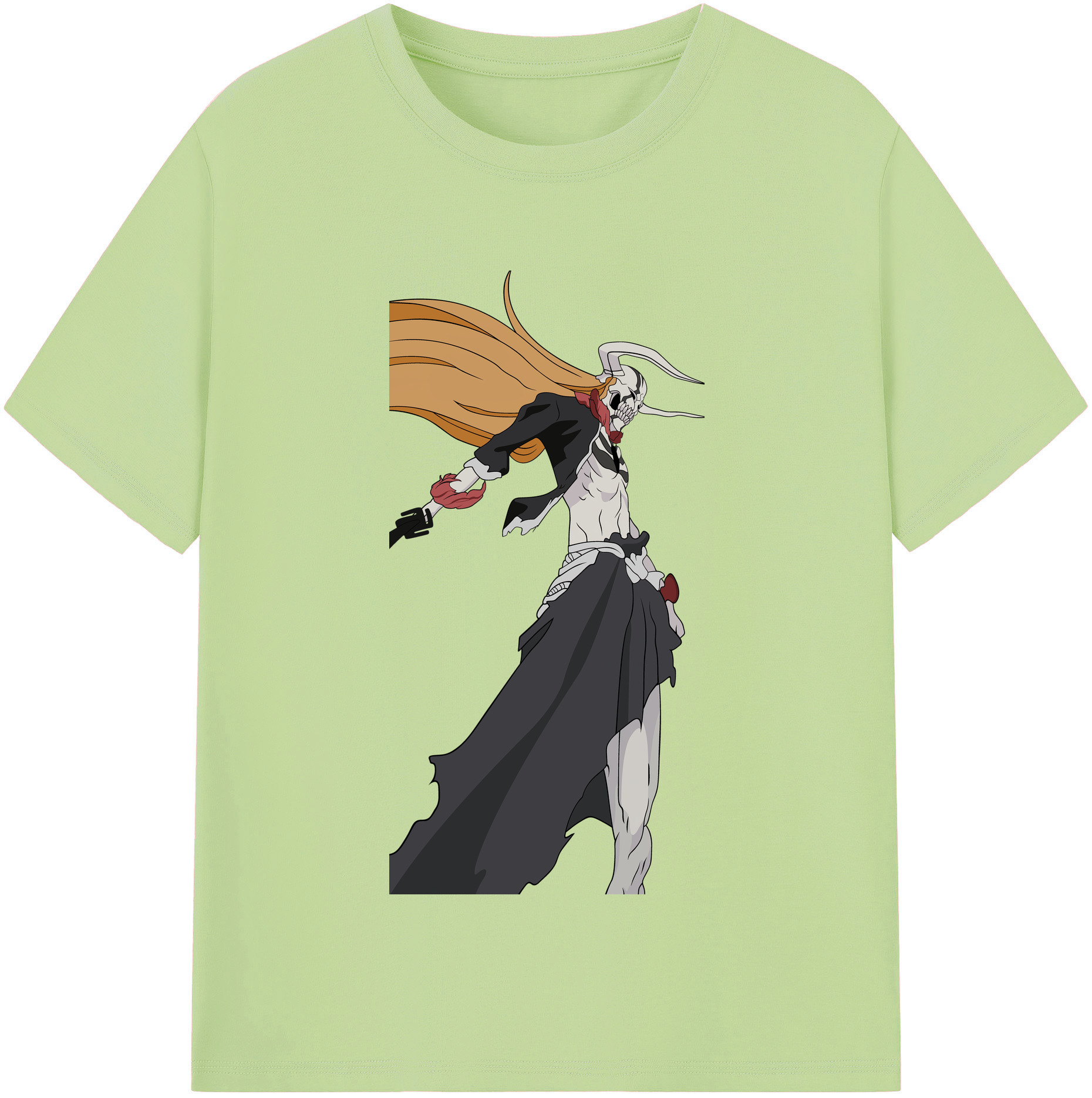 （画像用） ブリーチ 黒崎一護（くろさき いちご）BLEACH Kurosaki Ichigo 綿100％半袖Tシャツ（フロントプリント）